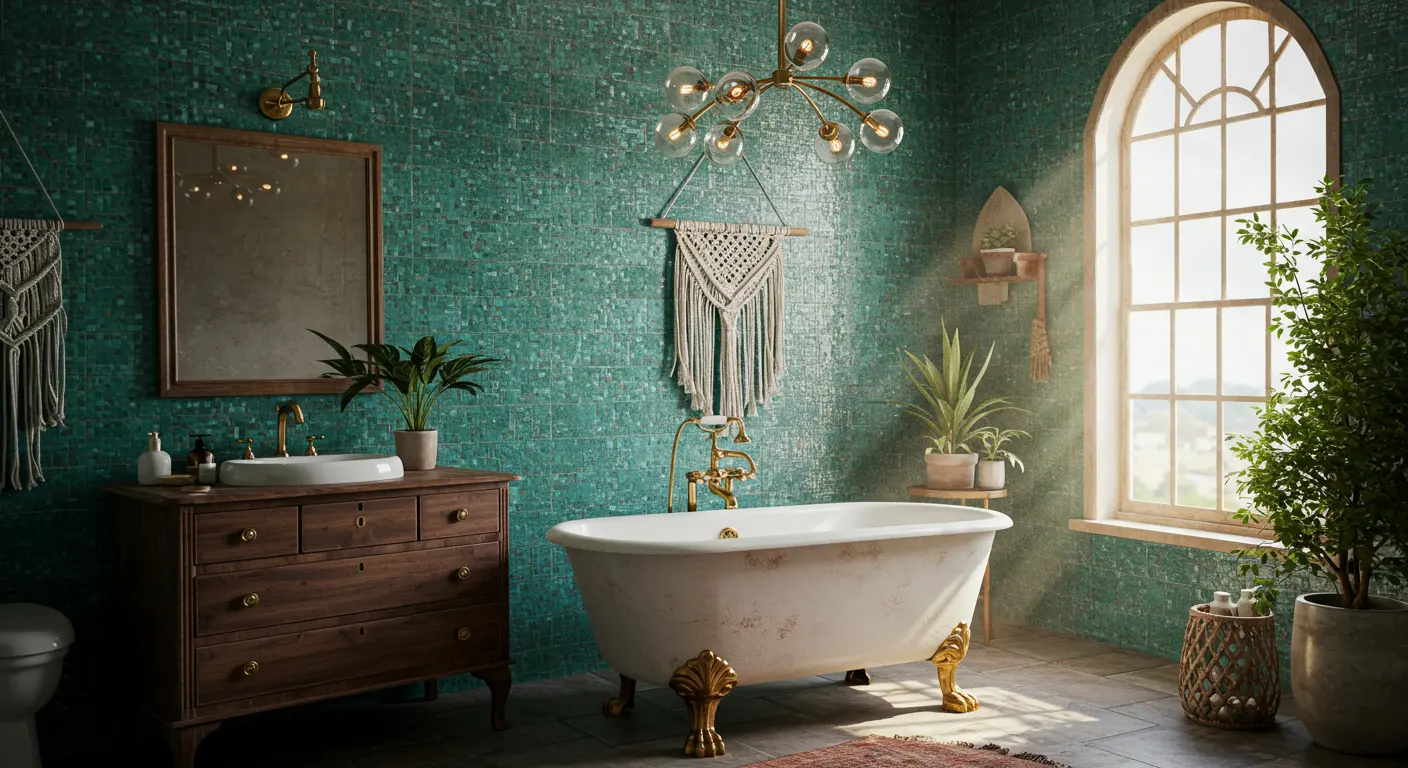 Eclectic Bathroom
